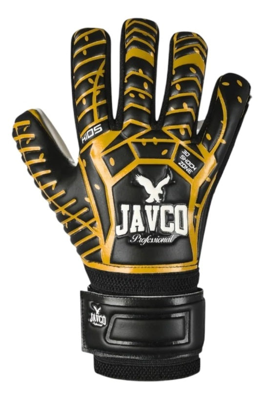 Guantes de Arquero Kids Infantil Negro/Dorado Talla 4 y 5