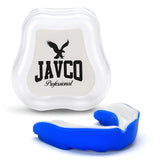 Bucal doble gel para artes marciales Azul/Blanco