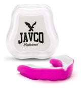 Bucal doble gel para artes marciales Rosado/Blanco